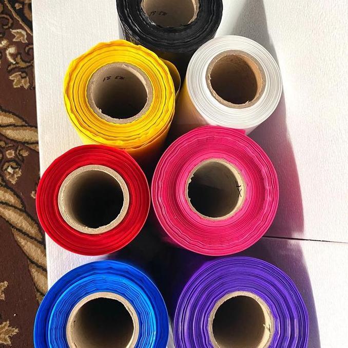 PLASTIK LAYANGAN / PLASTIK WARNA METERAN TEBAL ISI 2 LAPIS