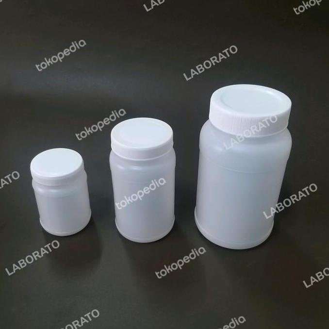 BOTOL SAMPEL PLASTIK PP 500ML MULUT LEBAR 500 ML