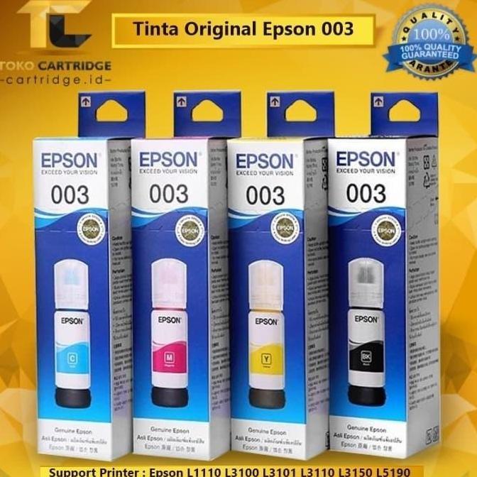 Softrit- Tinta Epson 003 Original Refill Ori Printer L3110 L3150 L 3110 L 3150