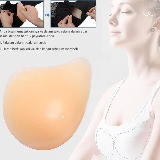 RPG 1 Buah Payudara Palsu Spiral Silicone Silikon Bra Mastektomi Silikon Bra Mastektomi Insert Pad P