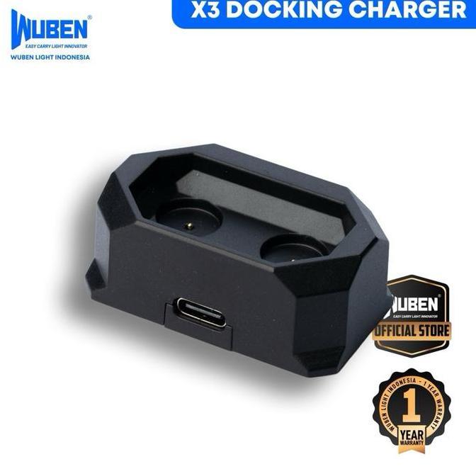 IND Wuben Docking Charging Base Charger for Wuben X3 Flashlight Senter