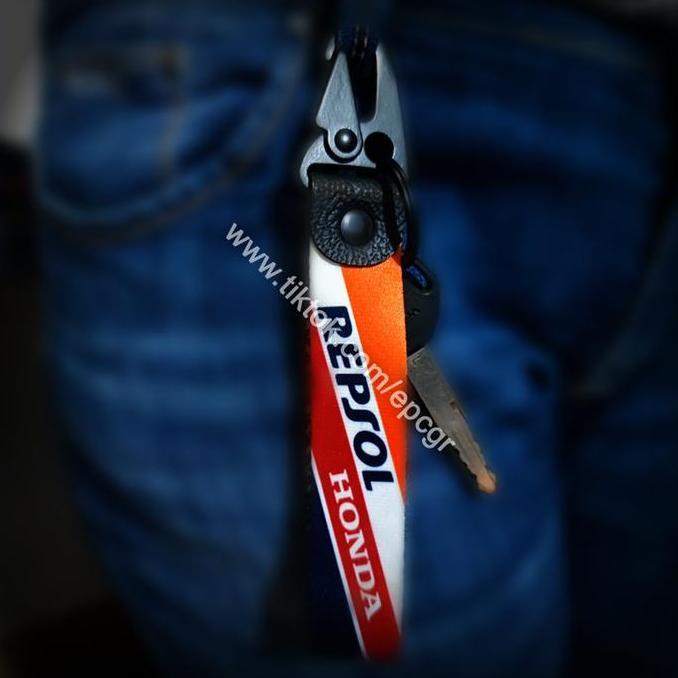 Sfp- High Quality Gantungan Kunci Arai Keychain Sepeda Motor Premium Key Chain Tag Strap Tali Logo M