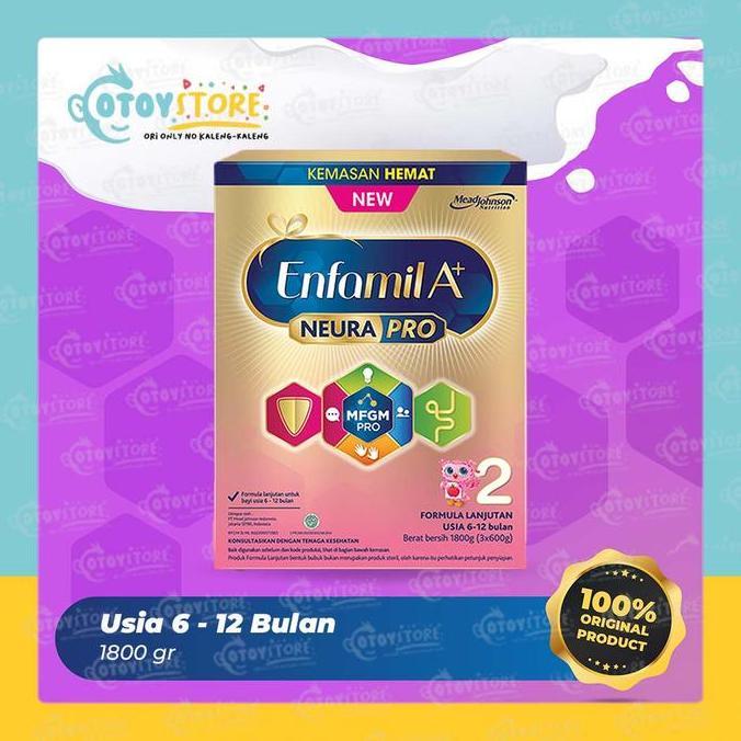 Xcxc- Enfamil 2 / A+ 2 1800 Gram ( 600 G X 3 )