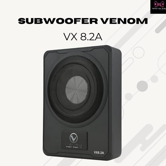 Ready Stock Speaker Subwoofer Mobil Venom Vx 8.2A - Hemat Tempat & Bertenaga -  Cocok Untuk Kolong J