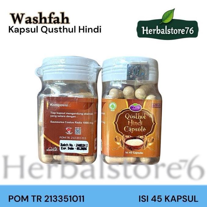 Haarvitamine- Kapsul Qustul Hindi Isi 45 Kapsul Qusthul Bpom