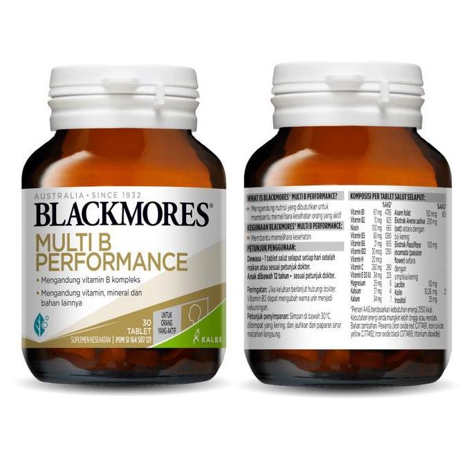 Haarvitamine- Blackmores Executive B Multi B Performance B Complex Kompleks 60 Tablet 30 Tablet