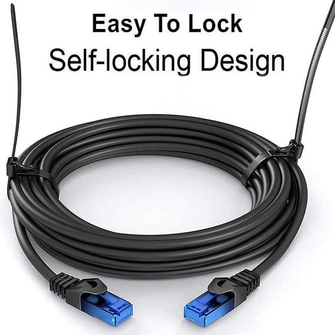 Tali Pengikat Multifungsi Kabel Ties Zip Cable Reusable 100 Pcs