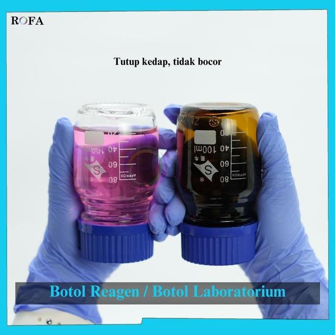 Speichern- Botol Reagen / Botol Laboratorium / Botol Kimia / Botol Sampel Tutup Ulir Tahan Panas 100