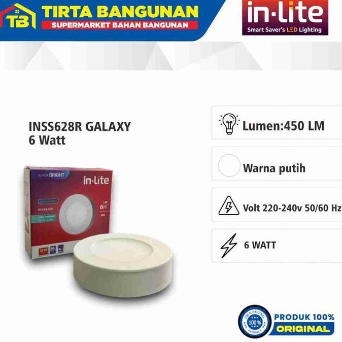 IN-LITE INSS628R GALAXY DOWNLIGHT OUTBOW LED / LAMPU PANEL OUTBOW