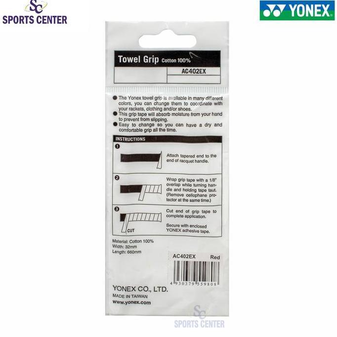 Grip Handuk / Towel Grip Yonex AC402EX / AC 402 EX Black