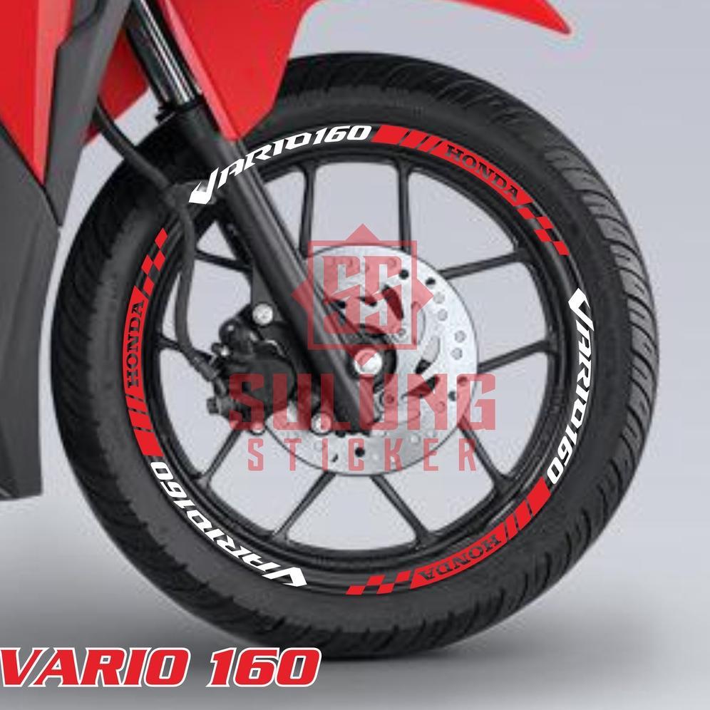 Stiker Lis Velg Motor Honda Vario 160 Cutting Sticker Variasi Pelek Keren Aksesoris Terbaru