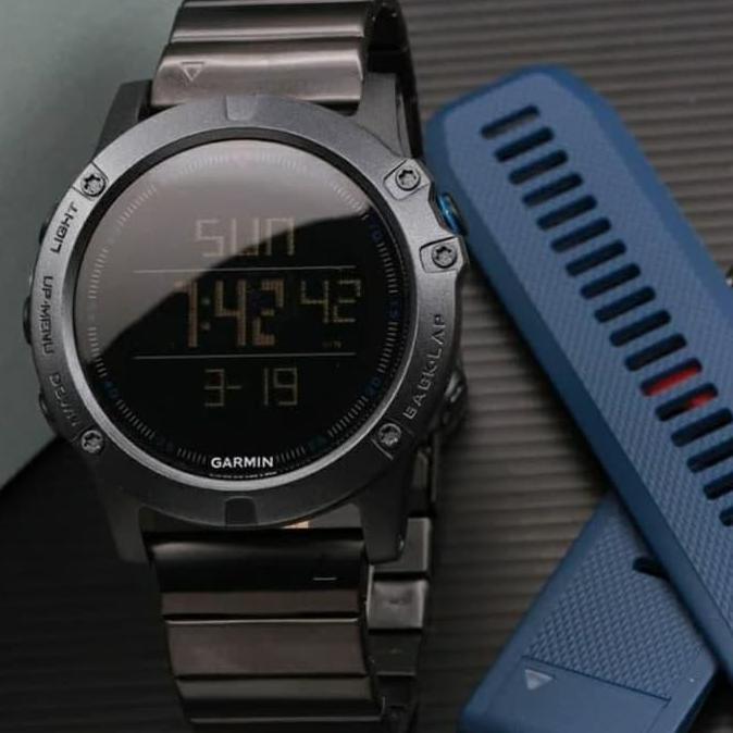JAM TANGAN PRIA GARMIN HC-2838 + BOX EKSLUSIVE + BATERAI CADANGAN
