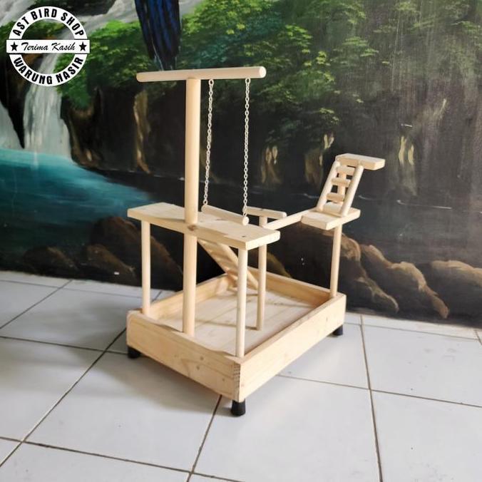Playground tangkringan bermain burung parrot small conure , indian ringneck dll