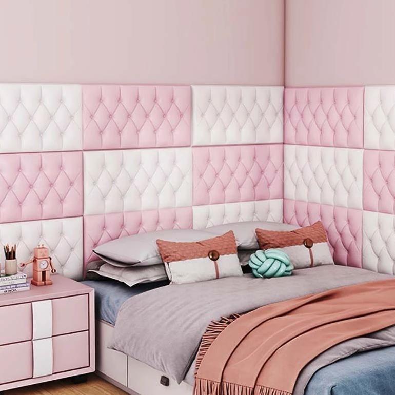 hot wallpaper home foam 3d (30x60 cm tebal 6 mm) headboard bed wall sticker