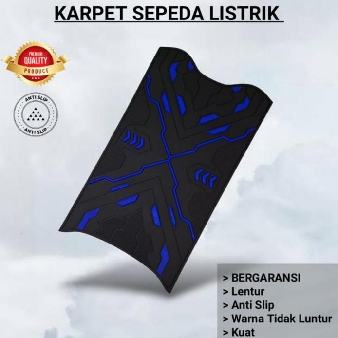 pijakan kaki / karpet sepeda listrik uwinfly / goda / exotic / genio / dll