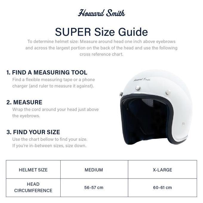 Howard Smith Super Helm Half Face - Chalk
