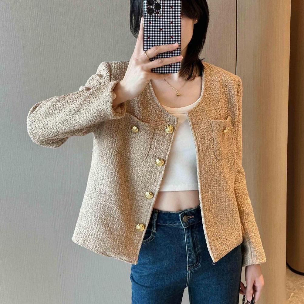 TERMURAH MISS EMITA Baju Outer Merah Crop Top Lengan Panjang Blazer Wanita Premium Long Outer Brokat