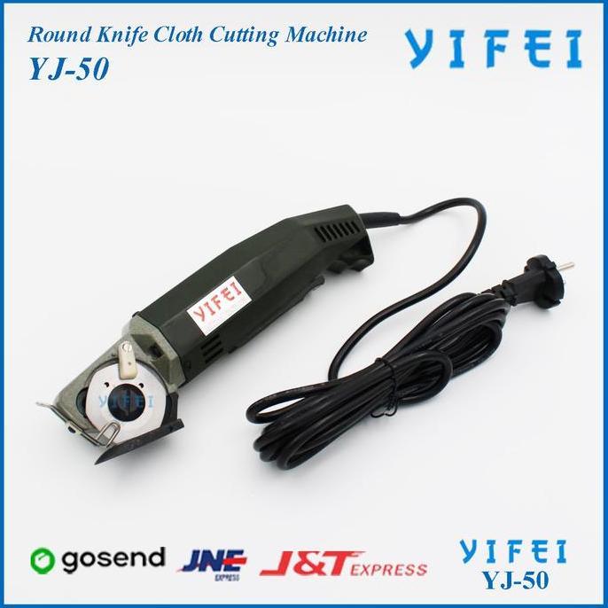 Mesin Potong Kain Kecil YIFEI YJ-50/ROUND KNIFE CLOTH CUTTING MACHINE