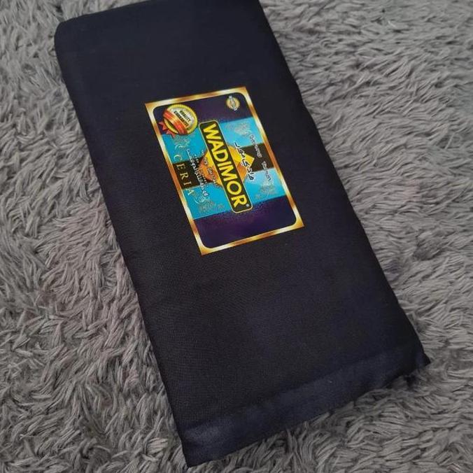 BISA COD sarung tenun hitam polos wadimor original tanpa tumpal pria dewasa BOX fashion muslim perle