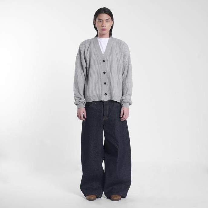 Ease Knit Cardigan Light Grey by Money Alter / Cardigan Bahan Rajut