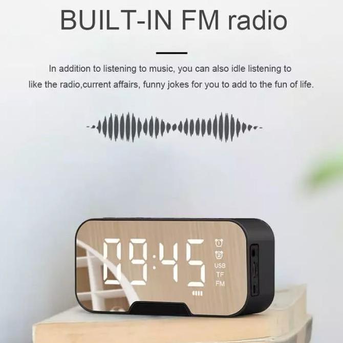 Digital Clock with Bluetooth Speaker Alarm / Jam Digital Bluetooth