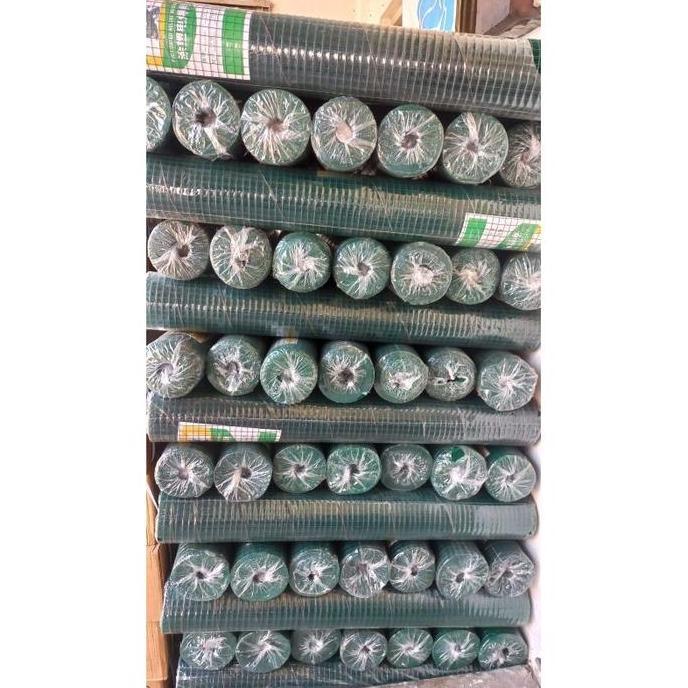 kawat loket pvc hijau 1/2 inc 1 roll 10M | kawat kandang ayam burung dan kawat pagar