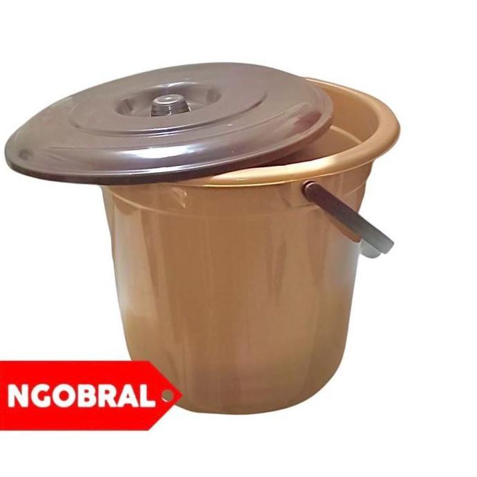 Ember Plastik BESAR Timba Plastik Air 6 Galon Diamater 35 cm TUTUP