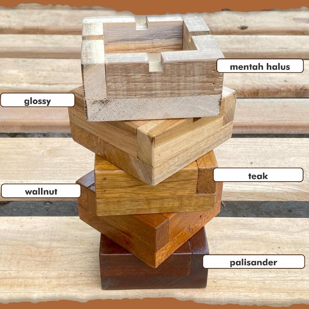 Disc Bangku Kursi Anak Belajar Sekolah Tk Paud Minimalis Material Kayu Jati Solid - Kayune -