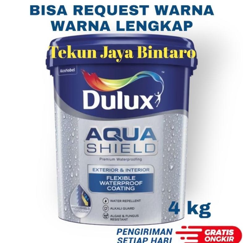 Dulux Aqua Shield 4 Kg / Cat Tembok WATERPROOF Dulux Aquashield Anti Bocor Anti Air Warna Custom