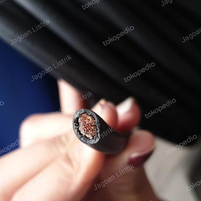Kabel Listrik Serabut Nyaf 16 Mm Jembo Hitam Nyaf 16Mm2 Ecer Per Meter  Tembaga Pvc