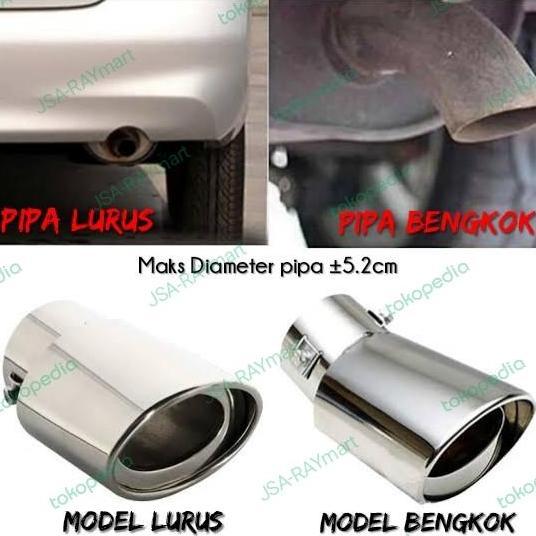 Promo Variasi Tip Ujung Muffler Knalpot Mobil (Tidak Merubah Suara) - Calya Sigra Avanza Brio Xenia 