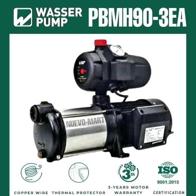 TERBARU - WASSER Booster Pump Pompa Dorong Multistage PBMH90-3EA / PBMH90 3EA