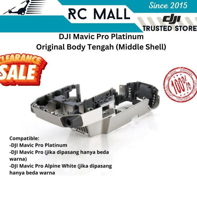 TERLARIS BODY TENGAH DJI MAVIC PRO PLATINUM DRONE BODY MIDDLE SHELL CASE CASING MAVIC PRO MAVIC PRO 