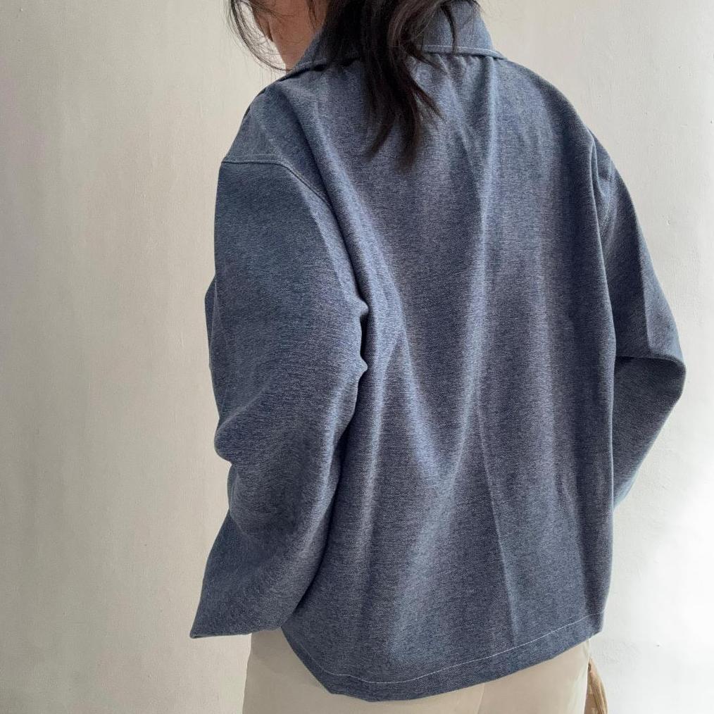 OFFICIAL SATIZE | Sarah Denim Jacket - Jaket Oversized Denim - Oversized Outer - Denim Outer Boxy - 