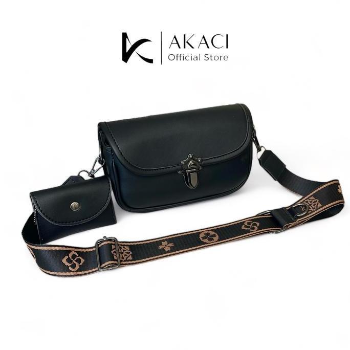 Baggu- Akaci Store | Sanchi Tas Selempang Dan Bahu 09-8265 Bahan Ms Halus 2 Ruang Tas Wanita Kekinia