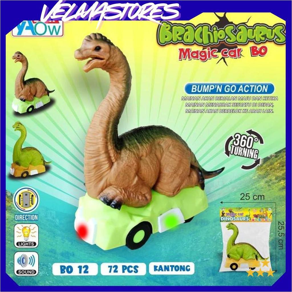Magic Car Dinosaurs / Mainan Mobil Mobilan Anak Bentuk  Dinosaurus ATPromo