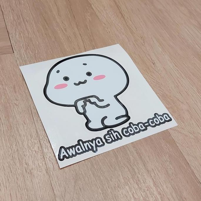 Ready Stiker Quby Pentol Awalnya sih coba-coba