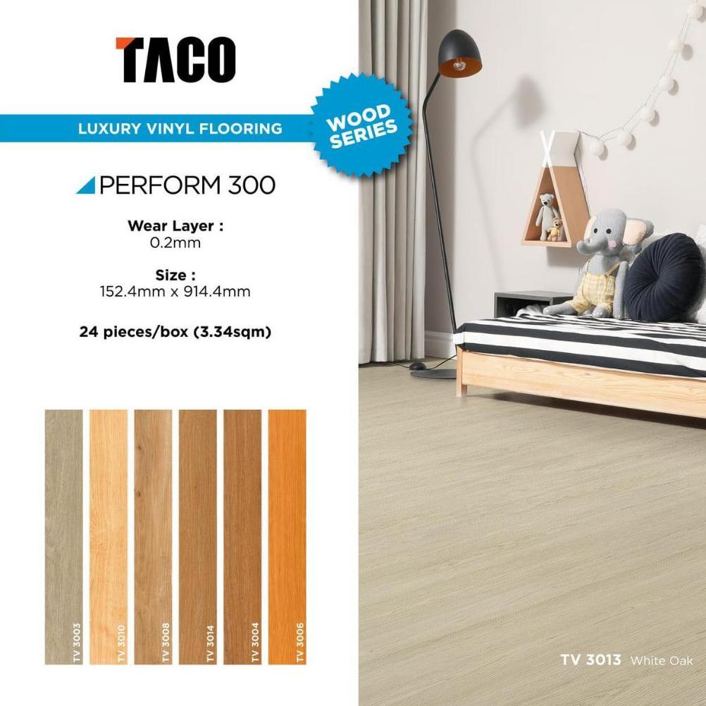 TACO Vinyl Lantai 3mm - Vinyl Plank TACO Tebal 3mm