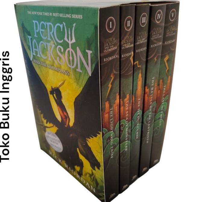 New 5 Books Percy Jackson And The Olympians Box Set English Story