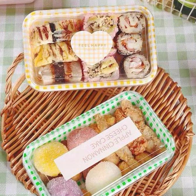 10 PCS Mika Dessert Box / KOTAK Makanan Mika isi 10 Pcs / 10 pcs Korean Dessert Box Cake Premium / K