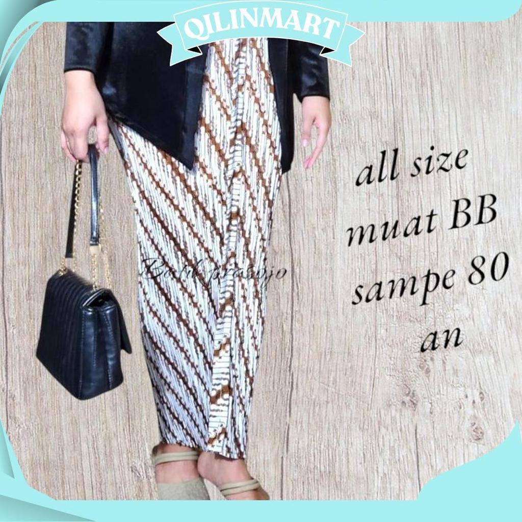 Rok plisket Batik Coklat putih / Rok Kondangan/Rok wisuda BP Teratas