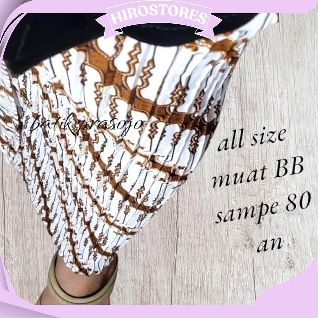 Rok plisket Batik Coklat putih / Rok Kondangan/Rok wisuda BP Termurah