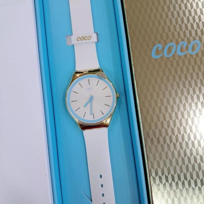 SWATCH Irony Jam Tangan Wanita SYXG127 COCO HO BLU Original MAP