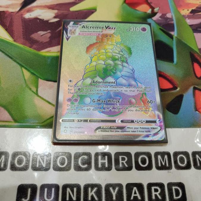 New Alcremie VMax HR Rainbow Rare EN SWSH Shining Fates Kartu Pokemon TCG ENGLISH