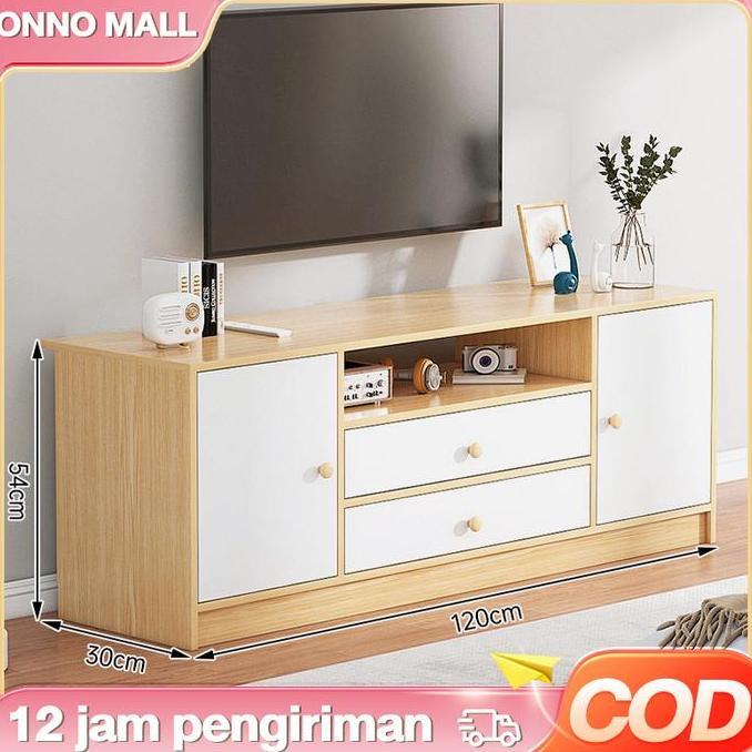 ONNO MALL-(TOK) Meja  Kayu Lemari TV Minimalis Modern Rak TV Bufet TV Kabinet TV Untuk Ruang Tamu Ka