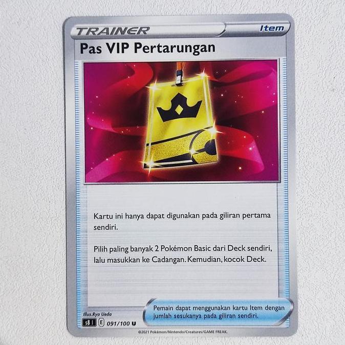 New Pas VIP Pertarungan 091/100 S8 - Kartu Pokemon Indonesia