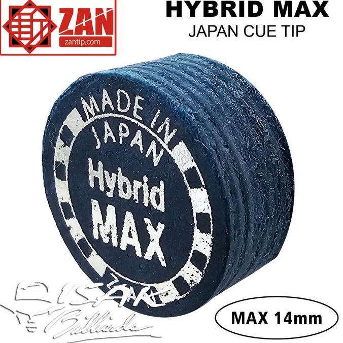 Zan Japan Laminated Cue Tip - Hybrid Max 14 Mm Billiard Tip Biliar