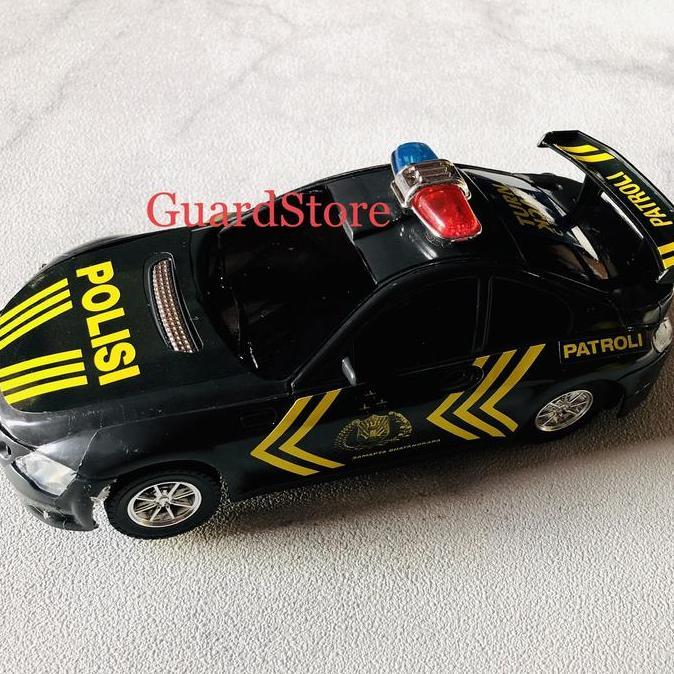 Mainan Anak Mobil Polisi Batere Hitam