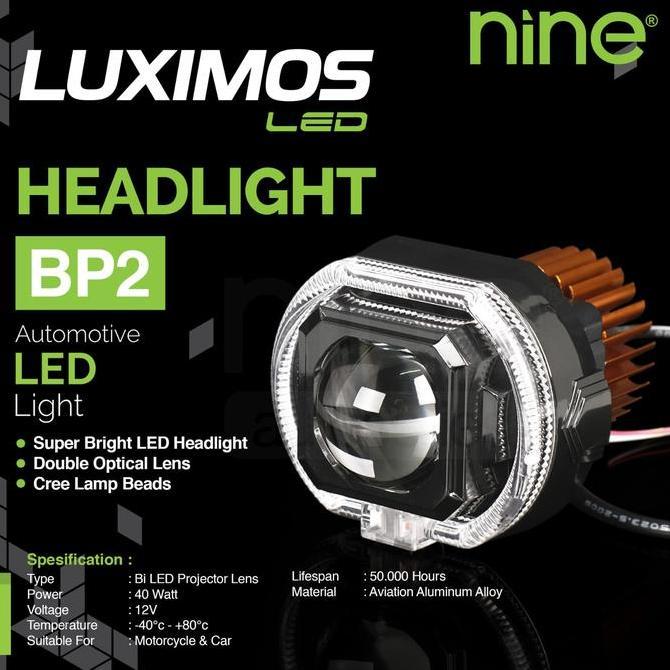 LAMPU BI-LED BILED MOTOR PROJECTOR MOTOR 9NINE LUXIMOS BP2 40 WATT SHROUD DEVIL RGB