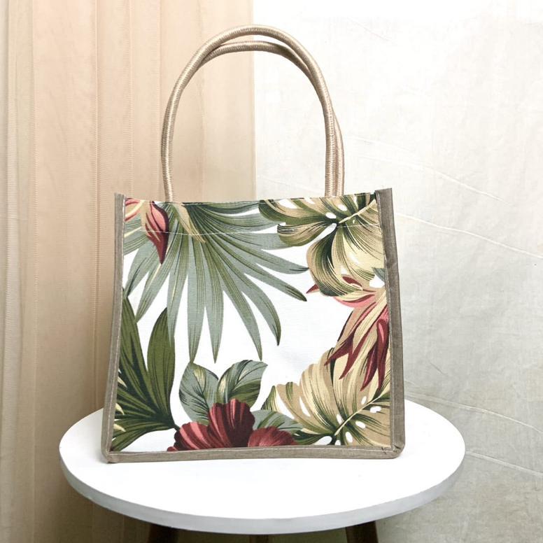 Unik Tas Jinjing Kanvas Tali Sumbu Handbag Kanvas Motif Kecil Tas Tali Sumbu Mini Tas Mukena Tas Tot